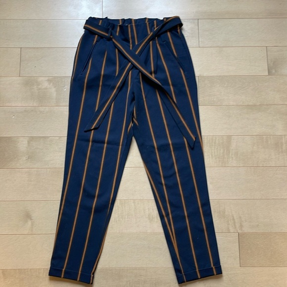 Navy pinstripe trousers from Zara - Picture 1 of 2